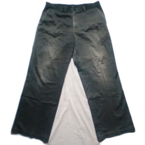 ​Express Men's Jeans 38x32 Black Gray Wide Leg Relaxed Baggy Denim Pants Vtg